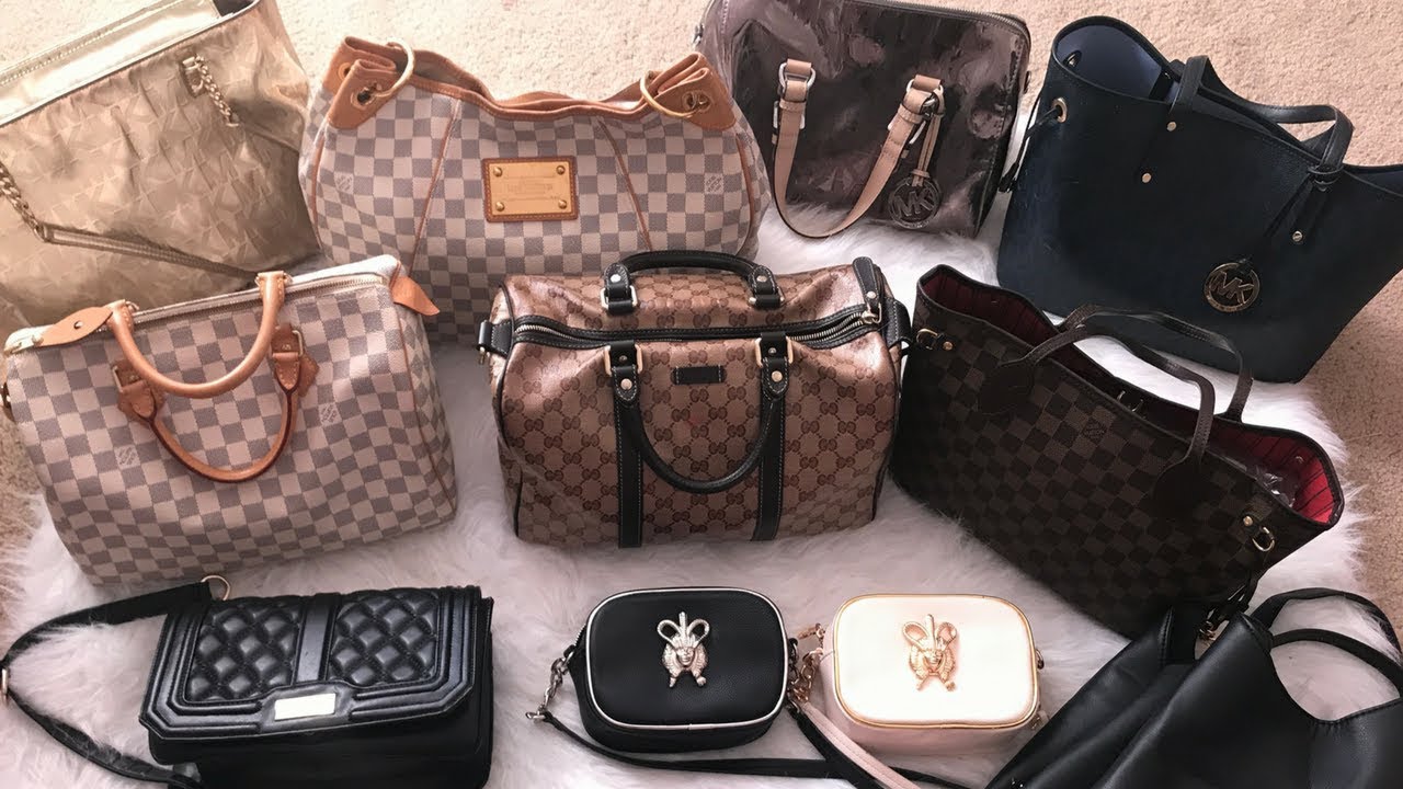 Handbag Collection 2017 | Gucci Louis Vuitton Michael Kors Laurel DeWitt - YouTube