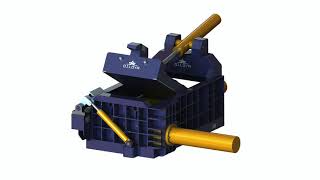 FM125 tons aluminum cans tins scrap hollow container baling press machine