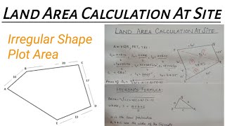 Land Area Calculation at Site | How to Calculate Land Area | Irregular Shape Plot Area Calculation screenshot 3