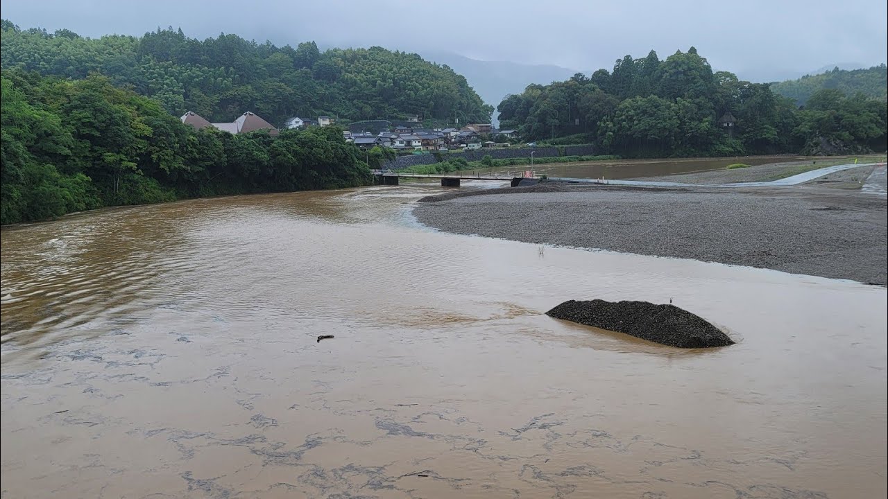 愛媛県大洲市の大雨が凄いのでパトロール 2022年7月16日AM10時頃