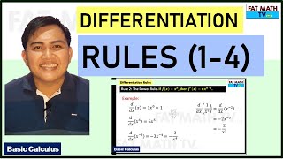 Differentiation Rules 1-4 | Basic Calculus | Derivatives