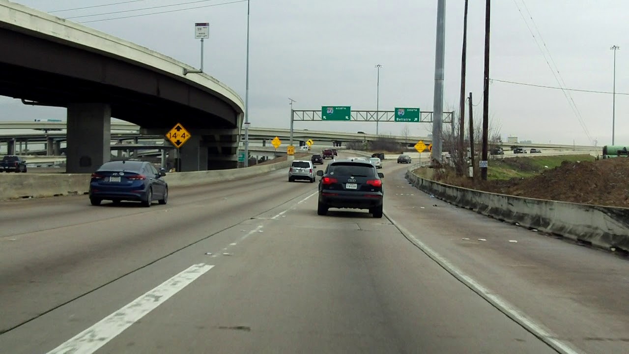 Southwest Freeway (Interstate 69) northbound ramp to Interstate 610 ...