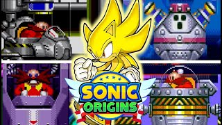 SONIC ORIGINS - All Bosses (As Super Sonic)