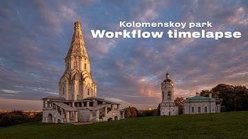 Kolomenskoy park in Moscow, workflow timelapse XXXIII