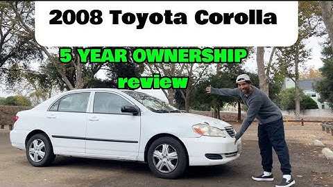 2008 Toyota Corolla 5 jaar eigendom review (2003-2008) 9e generatie Toyota Corolla review