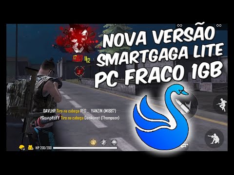 SMARTGAGA LITE PARA PC FRACO LANÇAMENTO DO NOVO EMULADOR MUITO LEVE CONFIG+SENSI SÓ CAPA