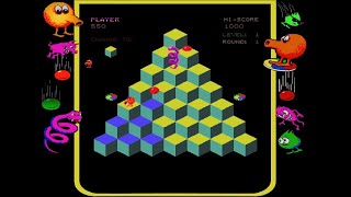 Q*bert Round 1 Gameplay