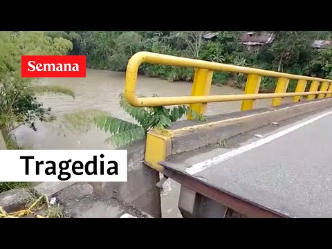 Así se ve el puente sobre el río La Vieja, horas después del desplome | Semana Videos