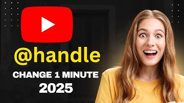 How To Change Youtube Handle Name 2025  | Youtube Handle | Youtube Channel Username Change