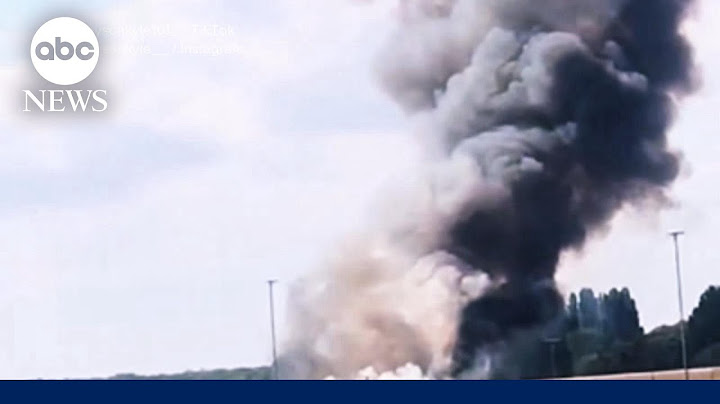 Fiery plane crash near London