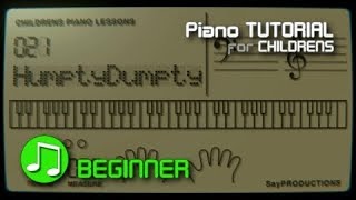 Humpty Dumpty - Piano Tutorial