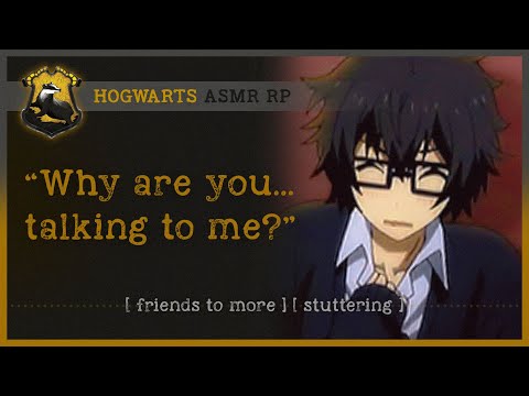 Shy Hufflepuff partners up with you in class (ASMR RP M4A) 🦡 [friends to more] [stuttering]