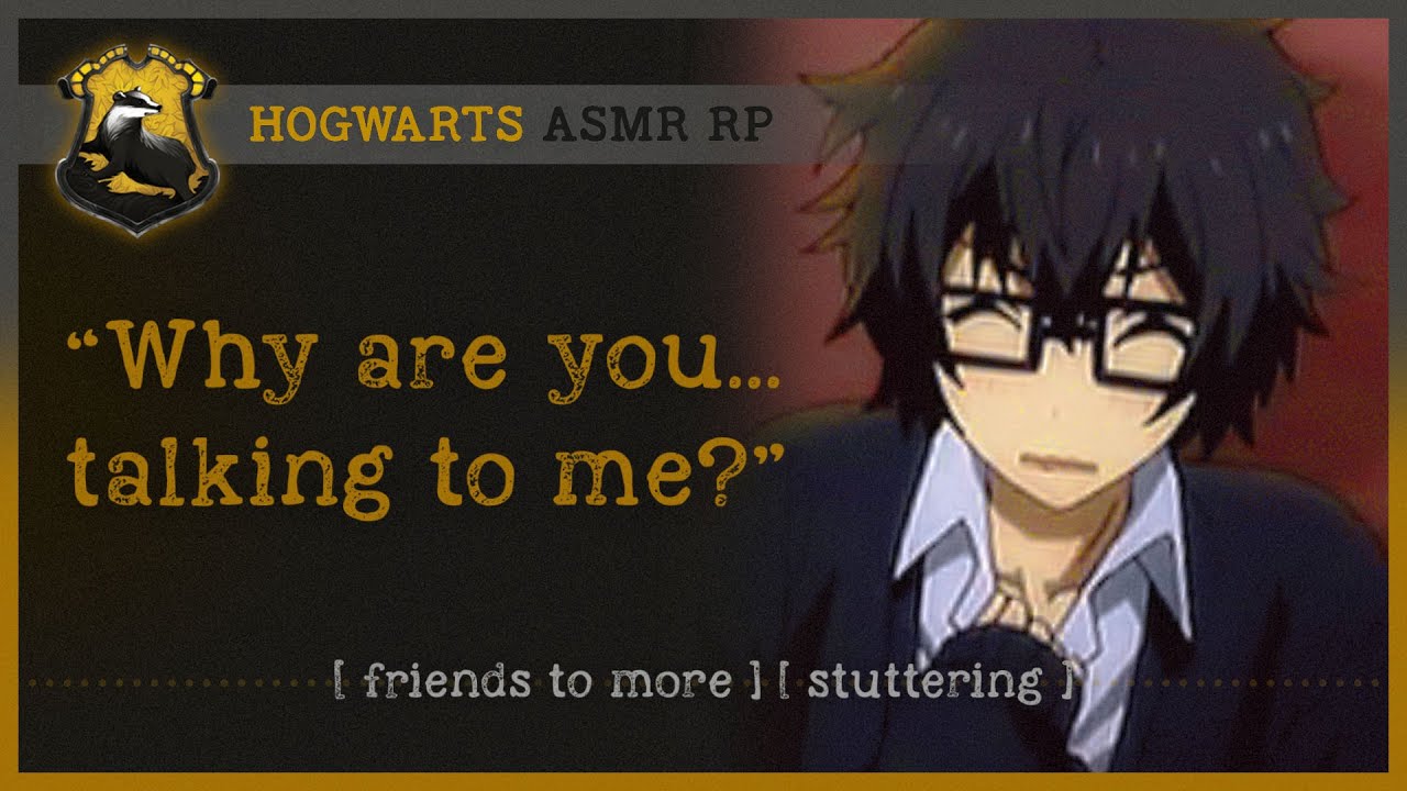Shy Hufflepuff partners up with you in class (ASMR RP M4A) 🦡 [friends to more] [stuttering]