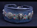 Dormuth , handmade luxury leather dog collar