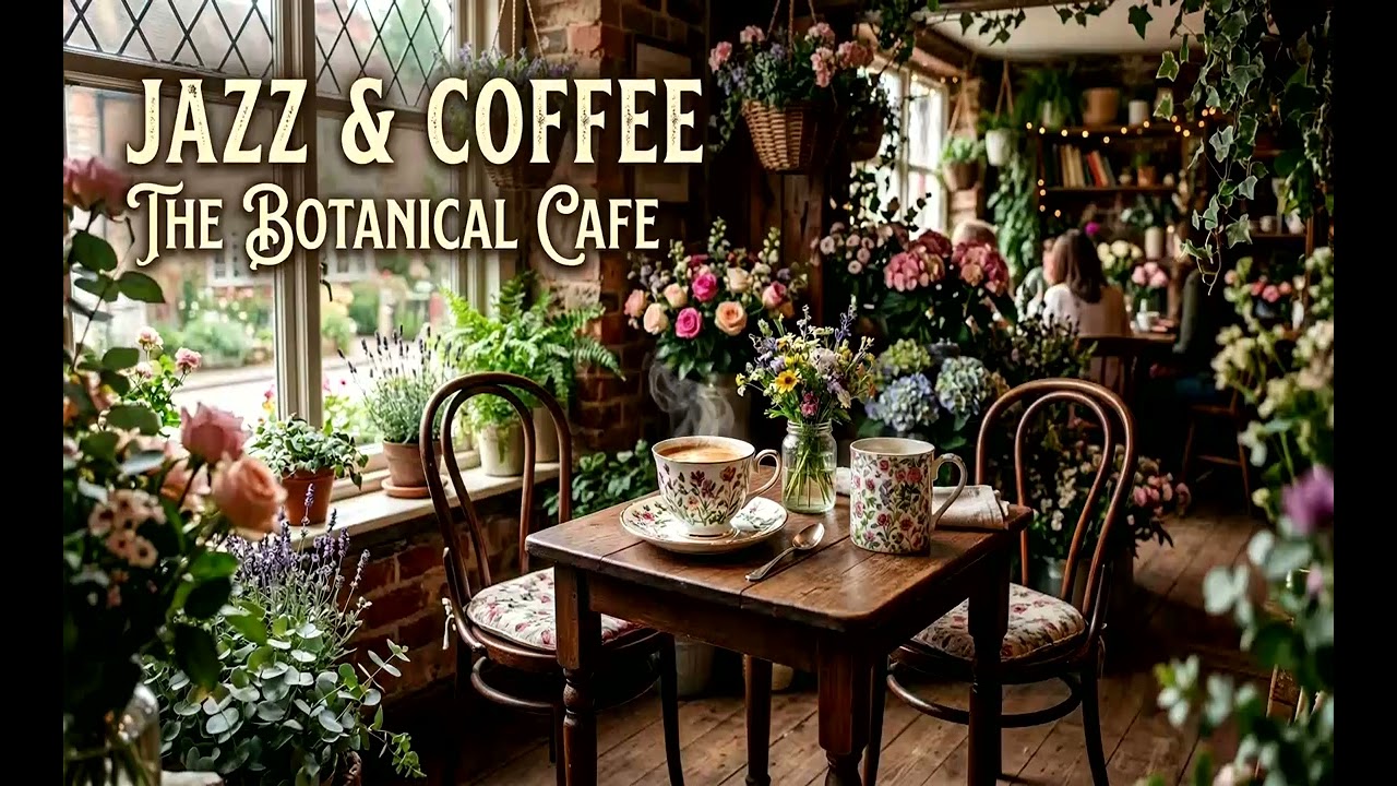🌿Melodies in the Garden : Cozy Window Seat Vibes | Relaxing Jazz for Focus & Healing