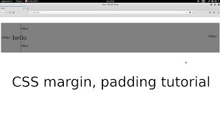 CSS margin, padding tutorial