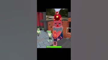 Angry Zombie👿Poki game Minefun.io #poki #minefun #memes #zombiegame #minecraft #funnyshorts #pov