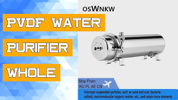 PVDF Water Purifier Whole House Ultration Water Filter 0.01um Filters 1000L/H SUS304 Drinkable Water