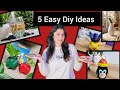5 Easy Diy ideas from trash/ Home decor /Trash into treasure!