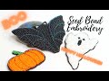 Halloween Theme Brooches - Seed Bead Embroidery - Jewellery Making Tutorial - Make A Brooch