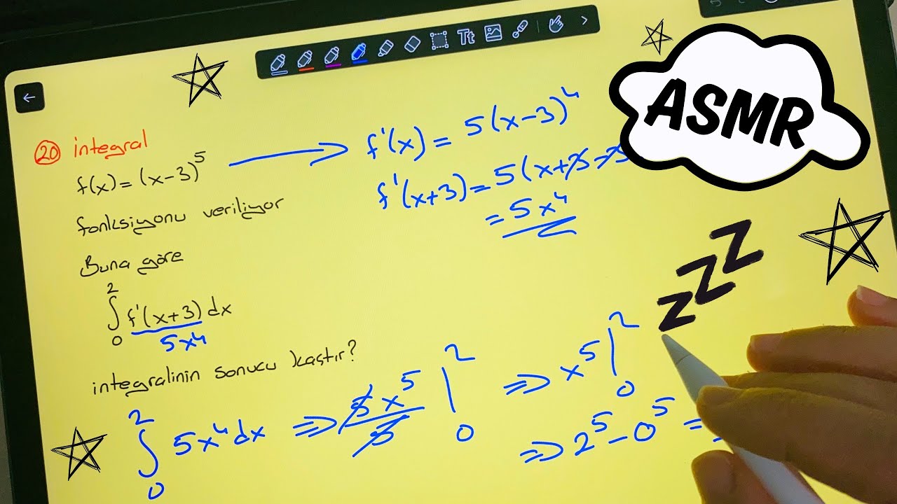 ASMR | Sana Matematik Anlatıyorum | AYT | Türkçe ASMR 💤😴