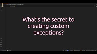What’s the #secret to creating custom exceptions? Master Custom Exceptions in Python Like a Pro! Wealth