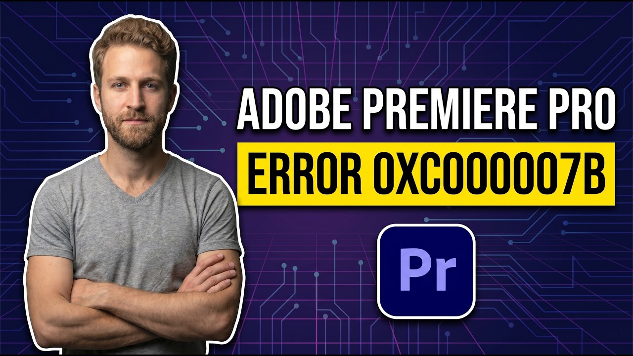 How To Fix Adobe Premiere Pro Error 0XC000007B (Easy Guide) - YouTube