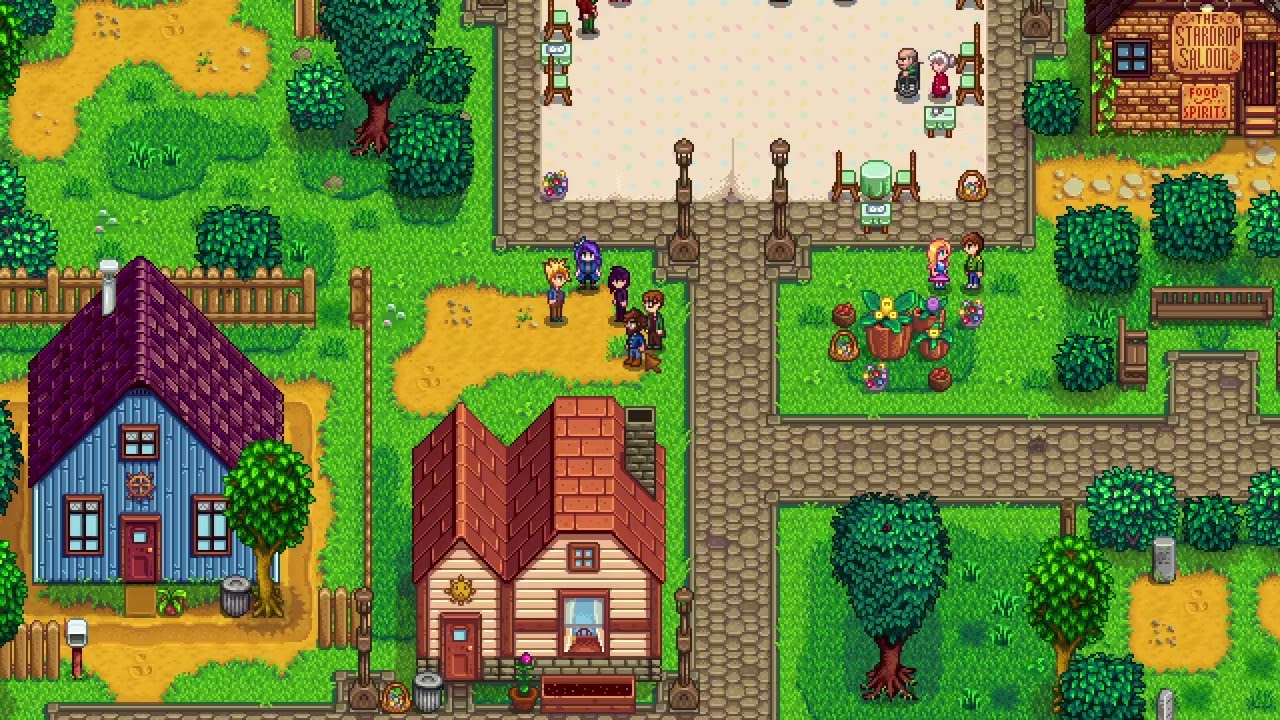 Stardew Valley 100% (No Commentary) - E13 - Egg hunt and prepping for strawberries!