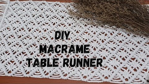 DIY | Tutorial Taplak Meja Macrame | Macrame Table Runner | #diytablerunner