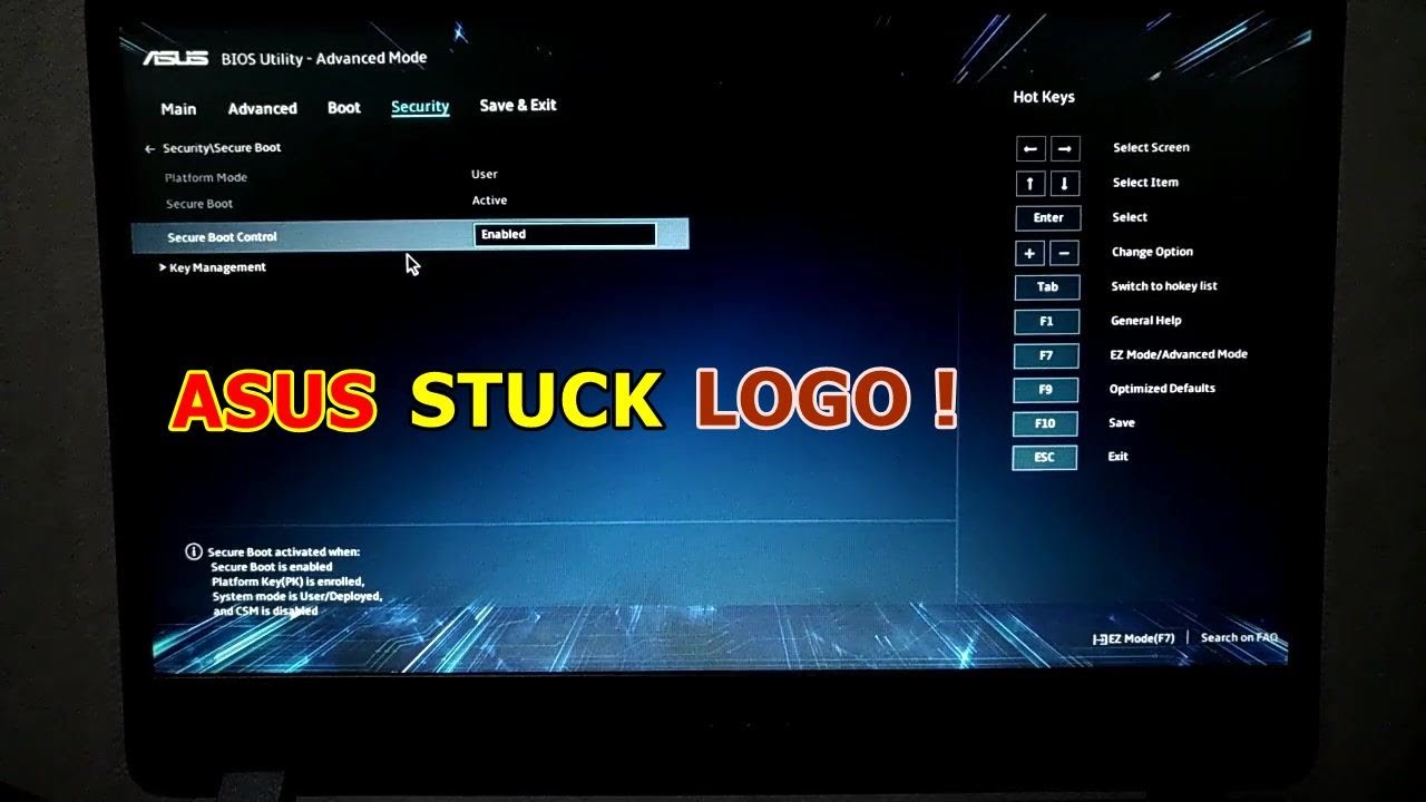 ASUS Laptop Stuck on the Logo #laptopstuck #asus #asuslaptop - YouTube