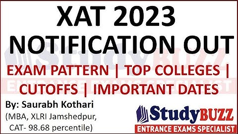 XAT 2023 notification out: Important Dates, Top colleges, XLRI cutoffs, Exam Pattern, Placements