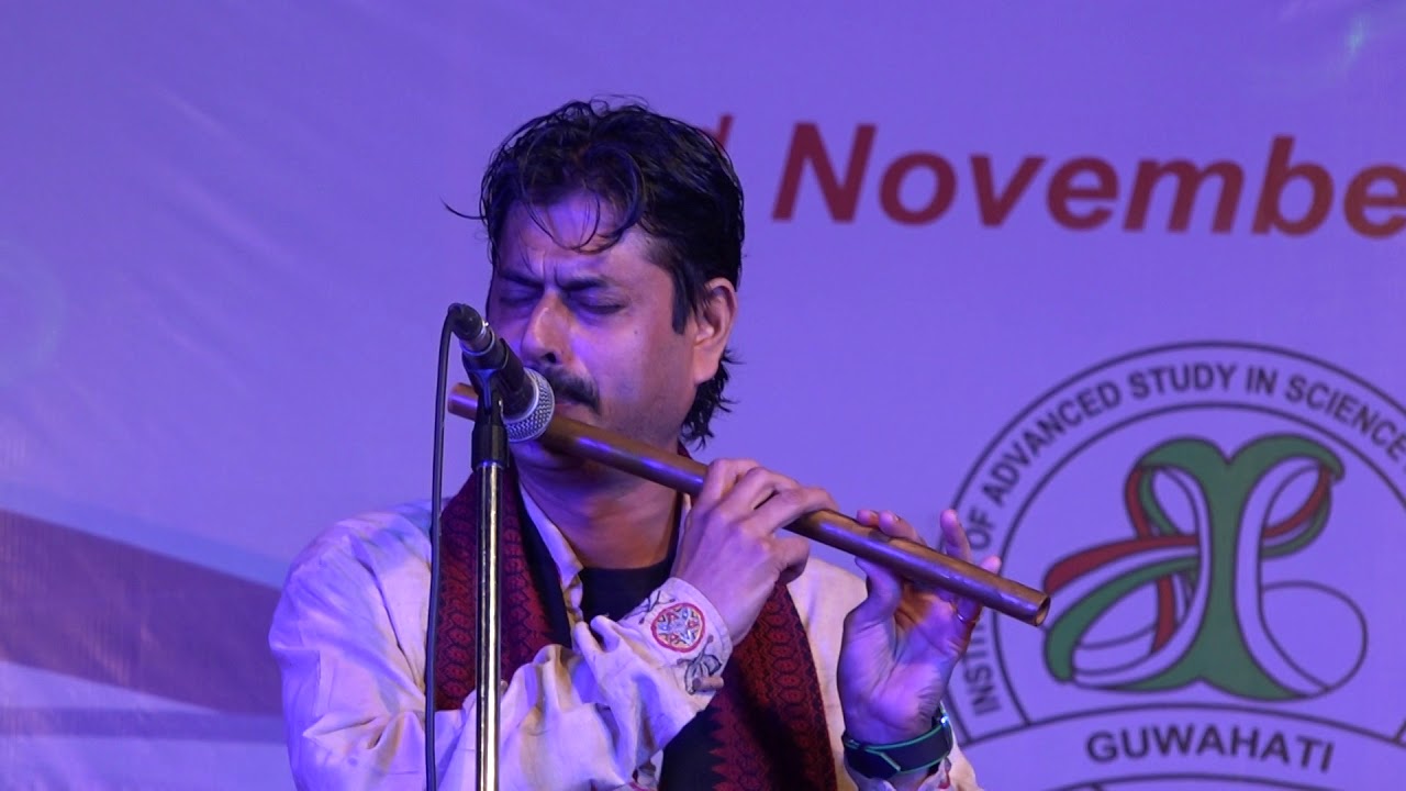 Dipak Sarma flute play