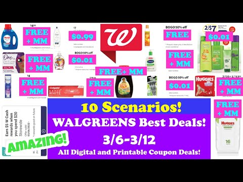 Walgreens Best Deals 3/6-3/12 Couponing This Week! Free & Moneymakers! Digital Deals!