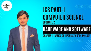 Hardware and software | ICS & FA Part 1 computer science