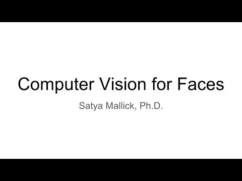 Computer Vision for Faces