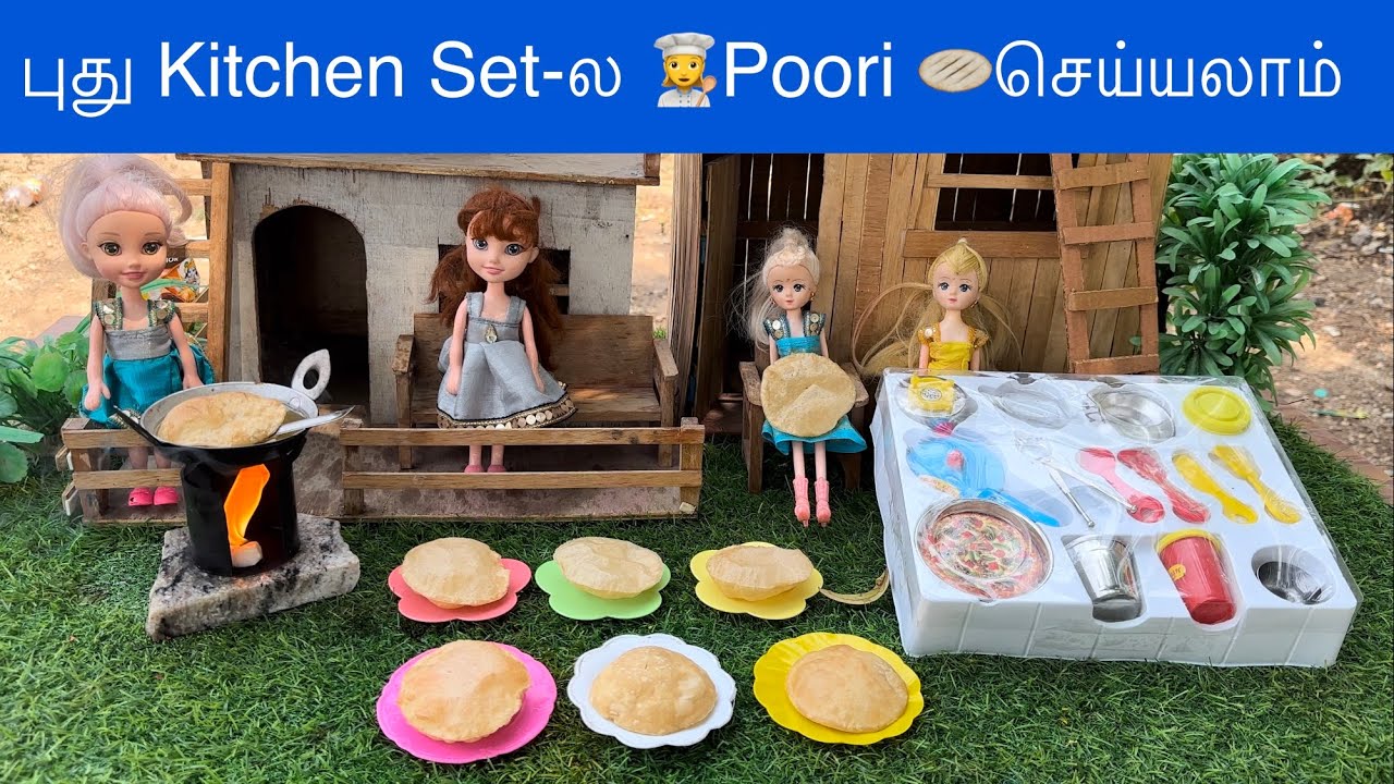 புது Kitchen Set-ல 👩‍🍳Poori 🫓செய்யலாம்