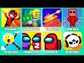 Brawl Stars,Among Us Funny Moments,Stretch Guy,Among Us,Web Hero,Tank Stars,Zombie Catch,Stickman