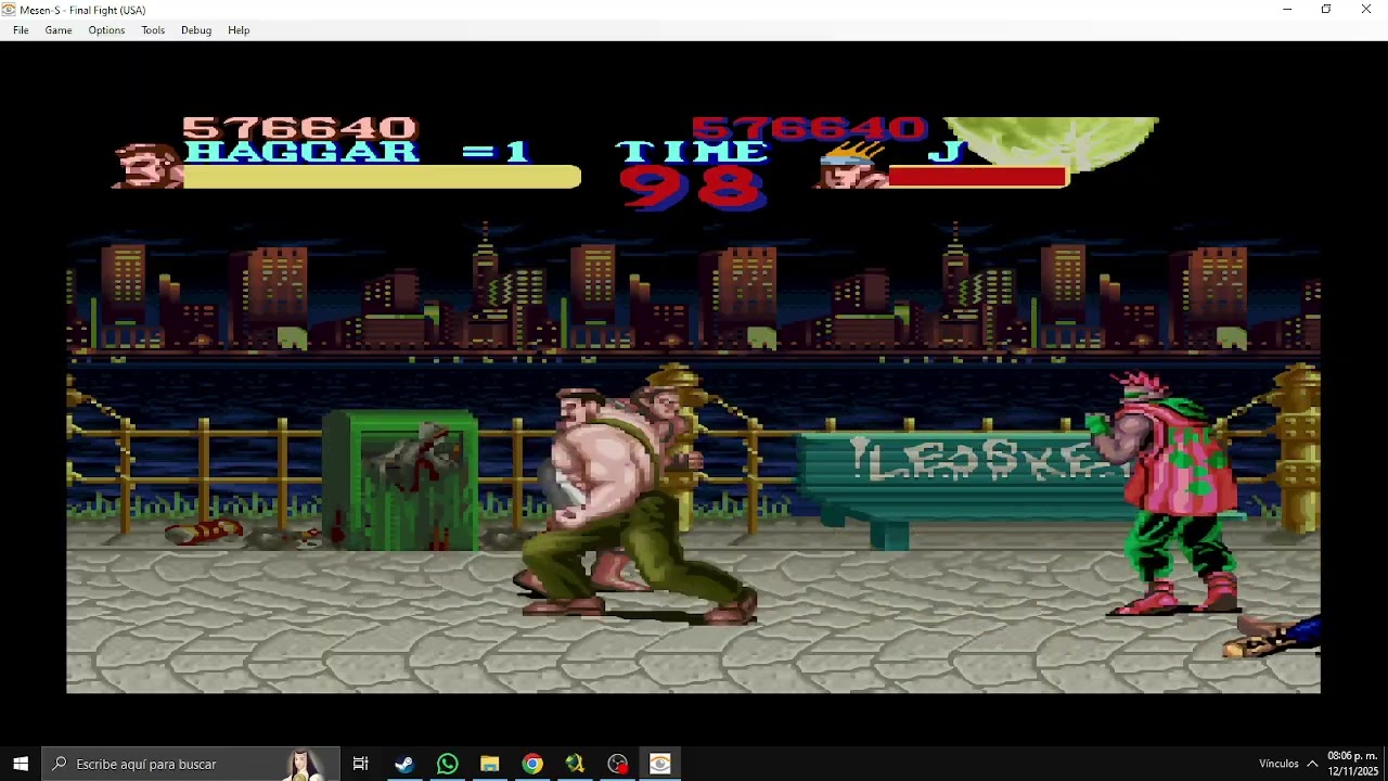 Final Fight Super Nintendo Bay Area gameplay