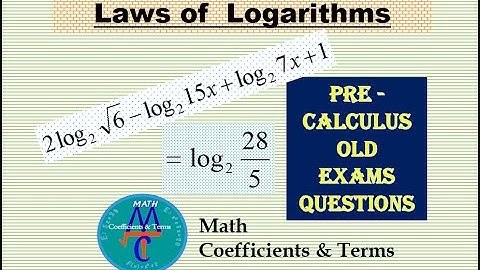 Laws of Logarithms - Change of Base Formula (Old Exams Q