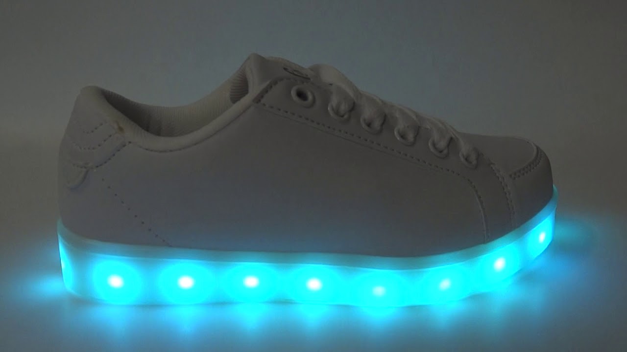 Para la vuelta al cole!! Zapatillas Footy Led Blancas (30-34) – Tienda Footy