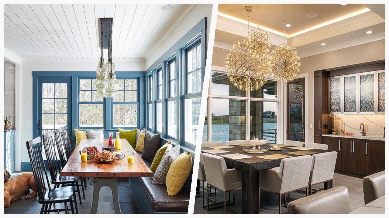 75 Transitional Gray Floor Dining Room Design Ideas You'll Love 🪴