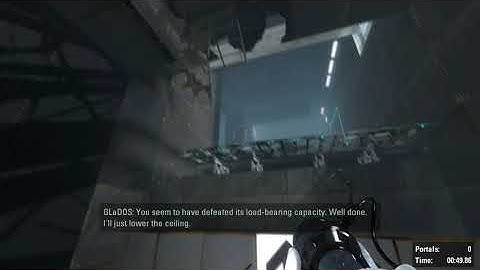 Portal 2 - Ceiling Catapult using 5 portals