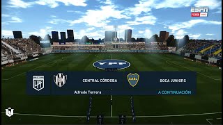 Central Cordoba vs Boca Juniors ● Copa de la liga Profesional 2024 ● PES 2021