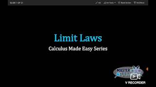 Limit Laws: Calculus Made Easy
