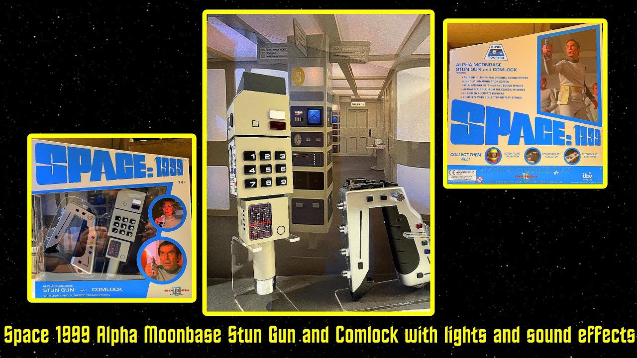 Space 1999 Alpha Moonbase Stun Gun and Comlock with Lights and Sound