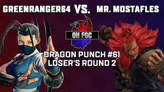 GreenRanger64 (Ibuki) vs. Mr. Mostafles (Akuma) - DPO #61 | SFV Losers Round 2