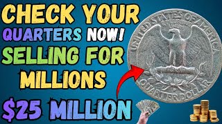 CHECK YOUR QUARTERS NOW! Rare Washington Coins Worth HUGE MILLIONS!