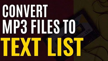 How to Create a Text File List of the Contents of a Folder | Make Mp3 Music Catalogue Library
