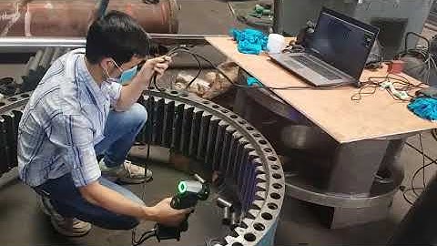 Creaform HandyScan Black Elite scan 3D bánh răng nhiệt điện,