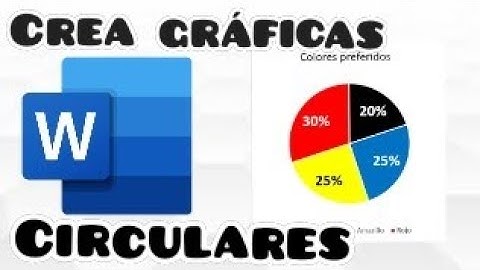 ¿Cómo hacer una grafica circular en Word?